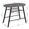 FURNITURE-R France Ensemble de Table à Manger Comprenant 1 Table et 2 tabourets, Gain de Place pour 2 Personnes, Compact, mobilier de Bar à la Maison pour la Cuisine
