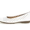 Gabor Femme Ballerines, Dame Ballerines Classiques, Chaussures d'été,Chaussures décontractées,Sportives,Weiss,42 EU / 8 UK