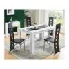 Gnrique-Damia-Ensemble-Table-a-Manger-140x90-cm-4-chaises-en-Simili-Blanc-et-Noir-0 Générique Damia Ensemble Table a Manger 140x90 cm + 4 chaises en Simili - Blanc et Noir