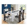 Gnrique-Damia-Ensemble-Table-a-Manger-180x90-cm-6-chaises-en-Simili-Blanc-et-Noir-0-0 Générique Damia Ensemble Table a Manger 180x90 cm + 6 chaises en Simili - Blanc et Noir
