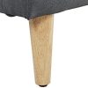Générique Lit Adulte scandinave en Tissu Gris foncé capitonné, sommier à Latte, 160x200 - Collection Mark