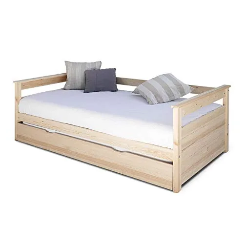 Générique Lit gigogne 90x190 - Bois Massif Naturel