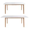 Happy-Garden-Ensemble-Table-Extensible-160200cm-et-6-chaises-scandinave-Blanc-Nora-0-1 Happy Garden Ensemble Table Extensible 160/200cm et 6 chaises scandinave Blanc Nora