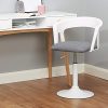 Hartleys-Chaise-de-Bureau-Pivotant-Blanc-Gris-0-0 Hartleys Chaise de Bureau Pivotant Blanc & Gris