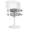 Hartleys-Chaise-de-Bureau-Pivotant-Blanc-Gris-0-2 Hartleys Chaise de Bureau Pivotant Blanc & Gris