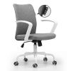 Hbada-Chaise-de-Bureau-en-Tissu-Fauteuil-dOrdinateur-Pivotante--360-Sige-pour-Maison-et-Bureau-Hauteur-Rglable-Garantie-de-1-an-Gris-Blanc-Noir-0-1 Hbada Chaise de Bureau en Tissu, Fauteuil d'Ordinateur Pivotante à 360°, Siège pour Maison et Bureau, Hauteur Réglable, Garantie de 1 an, Gris Blanc Noir