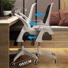Hbada-Fauteuil-de-Bureau-avec-Accoudoirs-Pliables-Chaise-en-Maille-Respirable-et-Confortable-Hauteur-Rglable-0-3 Hbada Fauteuil de Bureau avec Accoudoirs Pliables, Chaise en Maille Respirable et Confortable, Hauteur Réglable