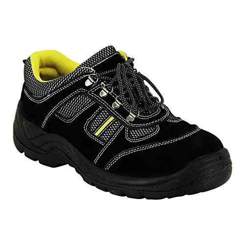 Hurry-Jump-Basket-de-scurit-Basse-Noire-et-Jaune-Chaussure-scurit-Style-Basket-ISO20345-S2-Nubuk-et-Textile-Embout-Composite-du-35-au-46-0 Hurry Jump Basket de sécurité Basse Noire et Jaune Chaussure sécurité Style Basket ISO20345-S2 Nubuk et Textile Embout Composite du 35 au 46