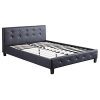 IDIMEX-Lit-Double-pour-Adulte-Josy-Couchage-140-x-190-cm-avec-sommier-2-Places-2-Personnes-tte-et-Pied-de-lit-capitonns-avec-Strass-revtement-synthtique-Noir-0-1 IDIMEX Lit Double pour Adulte Josy Couchage 140 x 190 cm avec sommier 2 Places / 2 Personnes, tête et Pied de lit capitonnés avec Strass, revêtement synthétique Noir