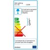 IDIMEX Lit Simple pour Adulte Marisela Couchage 120 x 190 cm avec sommier 1 Place et Demi pour 1 Personne, tête de lit avec LED intégrées, revêtement en Tissu
