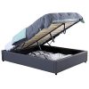 IDMarket-Lit-Coffre-Miami-PVC-Gris-avec-sommier-160-x-200-cm-0 IDMarket - Lit Coffre Miami PVC Gris avec sommier 160 x 200 cm