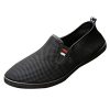 IMJONO Printemps Chaussures Hommes Baskets Mode Mesh Respirant Casual Shoes Slip-on haussures de Bateau de Conduite Chaussures Confortable légères Fond Plat Chaussures Pas Cher