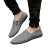 IMJONO Printemps Chaussures Hommes Baskets Mode Mesh Respirant Casual Shoes Slip-on haussures de Bateau de Conduite Chaussures Confortable légères Fond Plat Chaussures Pas Cher