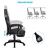 IWMH-Intimate-WM-Heart-Racing-Chaise-de-Gamer-ErgonomiqueFauteuil-de-Bureau-avec-Repose-Pied-Rembourr-Dossier-Inclinable-Noir-0-0 IWMH Intimate WM Heart Racing Chaise de Gamer Ergonomique,Fauteuil de Bureau avec Repose-Pied Rembourré, Dossier Inclinable, Noir