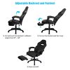 IWMH-Intimate-WM-Heart-Racing-Chaise-de-Gamer-ErgonomiqueFauteuil-de-Bureau-avec-Repose-Pied-Rembourr-Dossier-Inclinable-Noir-0-2 IWMH Intimate WM Heart Racing Chaise de Gamer Ergonomique,Fauteuil de Bureau avec Repose-Pied Rembourré, Dossier Inclinable, Noir