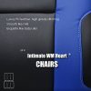 IntimaTe WM Heart Racing Chaise de Gamer Professionnel Siège de Bureau Fauteuil de Gaming Ergonomique Dossier Haut Inclinable en Similicuir pour PC Joueur