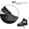 JITAI Cuir Chukka Hommes Bottes d'hiver Bottines Imperméables Bottes D'équitation en Plein Air De Travail Bottes De Neige Chaussures Hommes
