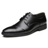 JOYTO Chaussure Homme Cuir, Lacets Derby Mariage Dressing Oxford Business Cuir Vernis Brogue Vintage Noir Marron Rouge 37-47EU