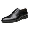 JOYTO Chaussure Homme Cuir, Lacets Derby Mariage Dressing Oxford Business Cuir Vernis Brogue Vintage Noir Marron Rouge 37-47EU