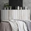 MEGADECOR-Tte-de-lit-en-PVC-dcoratif-conomique-Impression-Texture-Bois-Planches-vieillies-Verticales-troites-peintes-Blanc-Plusieurs-mesures-0-0 MEGADECOR Tête de lit en PVC décoratif économique Impression Texture Bois Planches vieillies Verticales étroites peintes Blanc Plusieurs mesures
