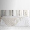 MEGADECOR-Tte-de-lit-en-PVC-dcoratif-conomique-Impression-Texture-Bois-Planches-vieillies-Verticales-troites-peintes-Blanc-Plusieurs-mesures-0 MEGADECOR Tête de lit en PVC décoratif économique Impression Texture Bois Planches vieillies Verticales étroites peintes Blanc Plusieurs mesures