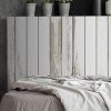 MEGADECOR-Tte-de-lit-en-PVC-dcoratif-conomique-Impression-Texture-Bois-Planches-vieillies-Verticales-troites-peintes-Blanc-Plusieurs-mesures-0-2 MEGADECOR Tête de lit en PVC décoratif économique Impression Texture Bois Planches vieillies Verticales étroites peintes Blanc Plusieurs mesures