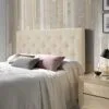 Marckonfort-Tte-de-lit-Oslo-capitonne-Tissu-Beige-grill-paisseur-Totale-de-8-cm-0-0 Marckonfort Tête de lit Oslo, capitonnée Tissu Beige grillé, Épaisseur Totale de 8 cm