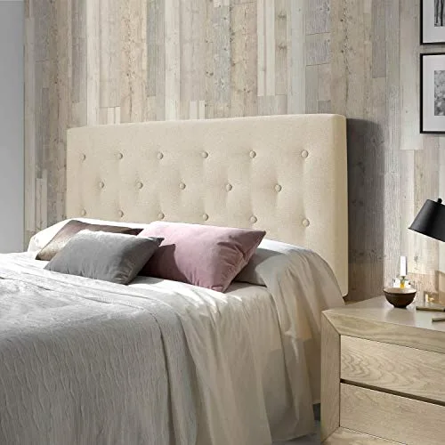 Marckonfort-Tte-de-lit-Oslo-capitonne-Tissu-Beige-grill-paisseur-Totale-de-8-cm-0-0 Marckonfort Tête de lit Oslo, capitonnée Tissu Beige grillé, Épaisseur Totale de 8 cm