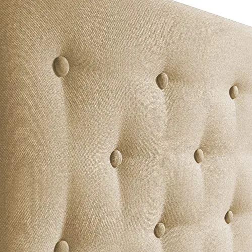 Marckonfort-Tte-de-lit-Oslo-capitonne-Tissu-Beige-grill-paisseur-Totale-de-8-cm-0-2 Marckonfort Tête de lit Oslo, capitonnée Tissu Beige grillé, Épaisseur Totale de 8 cm