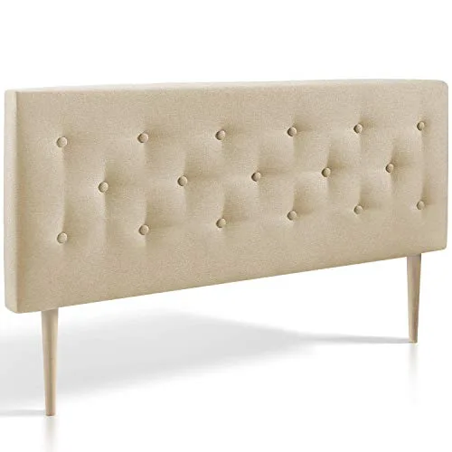 Marckonfort-Tte-de-lit-Oslo-capitonne-Tissu-Beige-grill-paisseur-Totale-de-8-cm-0 Marckonfort Tête de lit Oslo, capitonnée Tissu Beige grillé, Épaisseur Totale de 8 cm