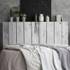 Megadecor-Tte-de-lit-en-PVC-Dcorative-et-conomique-Impression-texture-bois-avec-planches-vieillies-verticales-Blanc-et-noir-0-0 Megadecor Tête de lit en PVC Décorative et économique Impression texture bois avec planches vieillies verticales Blanc et noir