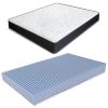 Miasuite Matelas à la française, 140 cm x 190 cm de longueur x 13 cm, en mousse waterfoam pour canapé, lit orthopédique, modèle Summit