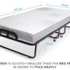 Milliard Diplomat Lit Invité Pliant/Lit D'appoint, avec Le Matelas Luxueux de Mousse de Mémoire de 12.5cm épais et Un Cadre Vigoureux Superbe Fort - 79 x 190cm
