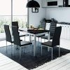 Mobilier-Deco-Ensemble-table-Manger-6-chaises-chaises-Noir-0 Mobilier Deco Ensemble tableà Manger + 6 chaises chaises Noir