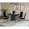 Mobilier-Deco-Ensemble-table-Manger-6-chaises-chaises-Noir-0-2 Mobilier Deco Ensemble tableà Manger + 6 chaises chaises Noir