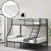 [Neu.Haus]®]®]®] Lit superposé en Métal avec 2 Matelas Armature Massive pour 3 Personnes 210cm x 147,5cm x 168cm