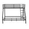 [Neu.Haus]®]®]®] Lit superposé en Métal avec 2 Matelas Armature Massive pour 3 Personnes 210cm x 147,5cm x 168cm