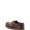 PAYMA Chaussures Bateau Homme en Cuir 3 Eye Lacet Classique Docksides Brun Marron. Semelle en Caoutchouc Marron foncé