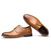 Padgene Chaussure Cuir Homme Derby à Lacets Business Mariage Casual