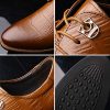 Padgene Chaussure Cuir Homme Derby à Lacets Business Mariage Casual