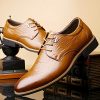 Padgene Chaussure Cuir Homme Derby à Lacets Business Mariage Casual