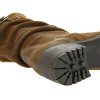 Pao Mi-Bottes Cuir Velours Cognac