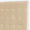 Paris-Prix-Tte-De-Lit-Capitonne-en-Velours-Amor-140cm-Beige-0-0 Paris Prix - Tête De Lit Capitonnée en Velours Amor 140cm Beige