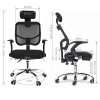 PetHot-Assise-Dos-Haut-Rglage-de-La-Hauteur-Chaise-de-Bureau-dordinateur-de-Bureau-avec-Support-de-tte-Chrome-Assise-en-Maille-Ventiler-0-2 PetHot Assise Dos Haut Réglage de La Hauteur Chaise de Bureau d'ordinateur de Bureau avec Support de tête Chrome Assise en Maille Ventiler