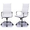Poptoy-Cuir-PU-Haute-Dossier-incurv-Blanc-Home-Chaise-de-Bureau-Executive-Ordinateur-Hauteur-rglable-pivotant-Chaise-de-Bureau-0-0 Poptoy Cuir PU Haute Dossier incurvé Blanc Home Chaise de Bureau Executive Ordinateur Hauteur réglable pivotant Chaise de Bureau
