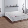 Relaxima Expert ensemble Sommier + Matelas ressorts ensachés Simmons, Blanc, 160x200