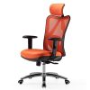 SIHOO Chaise de Bureau Ergonomique,Fauteuil de Bureau,Dossier Haut Respirant, Doux pour la Peau en Maille Chaise Réglable 3D Accoudoir et Soutien Lombaire