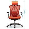 SIHOO Chaise de Bureau Ergonomique,Fauteuil de Bureau,Dossier Haut Respirant, Doux pour la Peau en Maille Chaise Réglable 3D Accoudoir et Soutien Lombaire