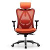 SIHOO Chaise de Bureau Ergonomique,Fauteuil de Bureau,Dossier Haut Respirant, Doux pour la Peau en Maille Chaise Réglable 3D Accoudoir et Soutien Lombaire