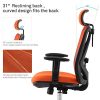 SIHOO Chaise de Bureau Ergonomique,Fauteuil de Bureau,Dossier Haut Respirant, Doux pour la Peau en Maille Chaise Réglable 3D Accoudoir et Soutien Lombaire